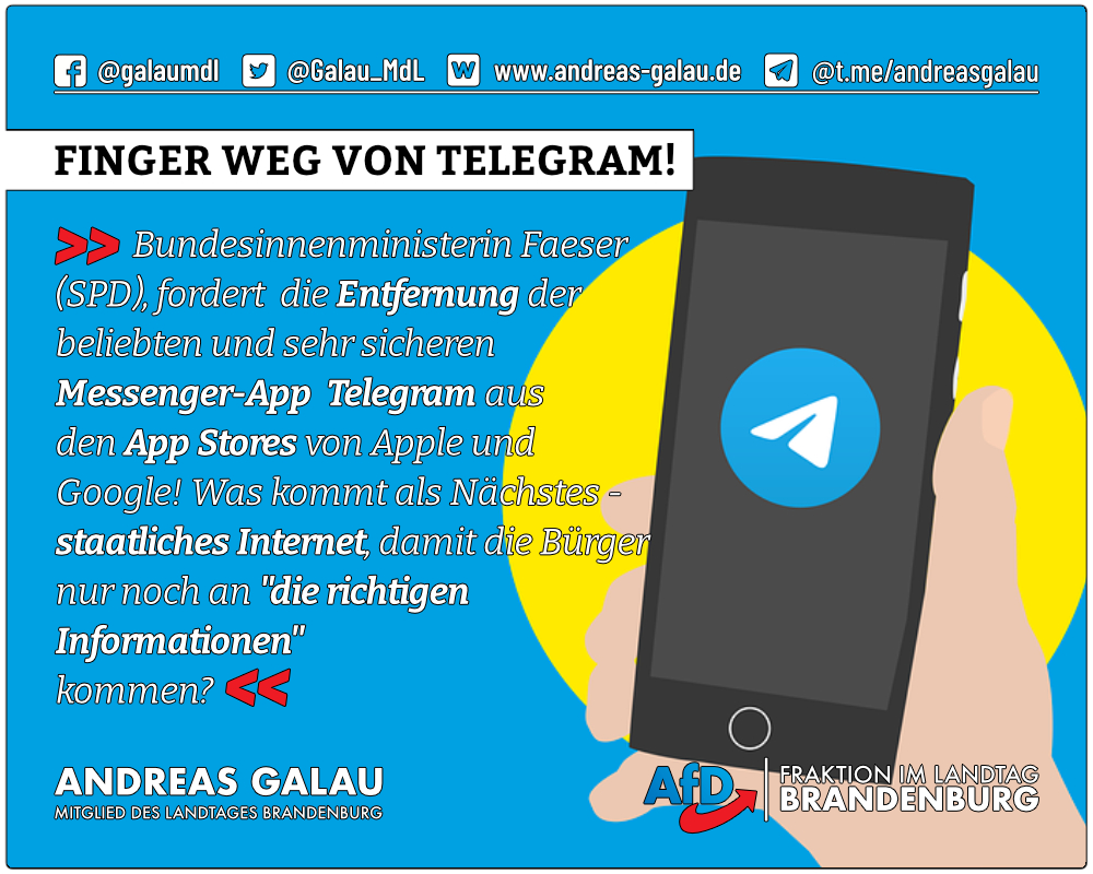 Finger weg von Telegram!