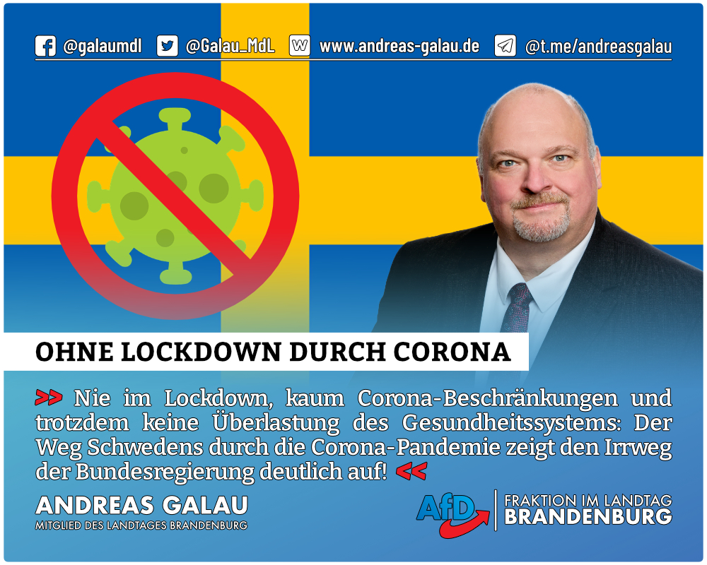 Ohne Lockdown durch Corona