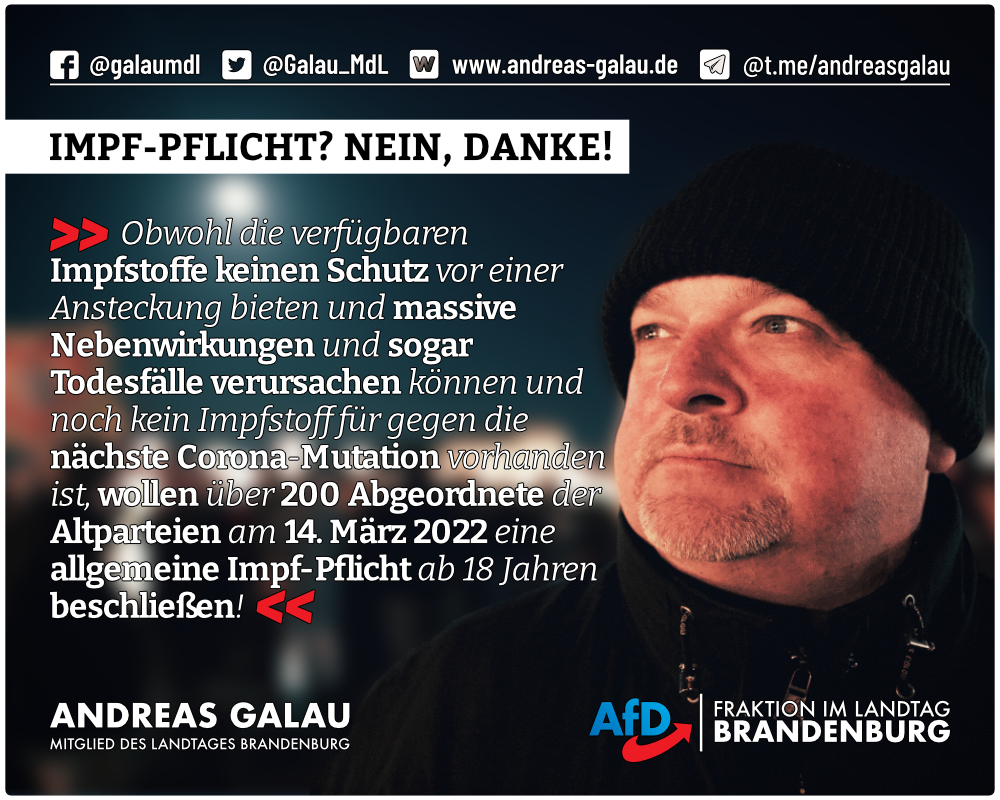 Impfpflicht? Nein, danke!