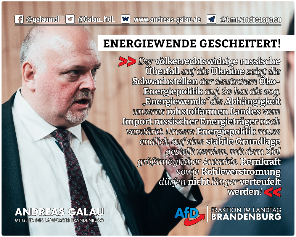 Die Energiewende ist gescheitert!