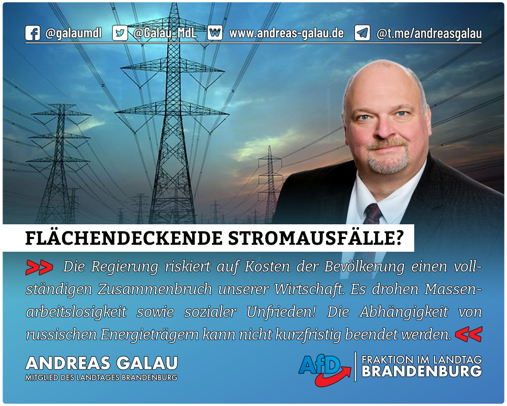 Flächendeckende Stromausfälle?