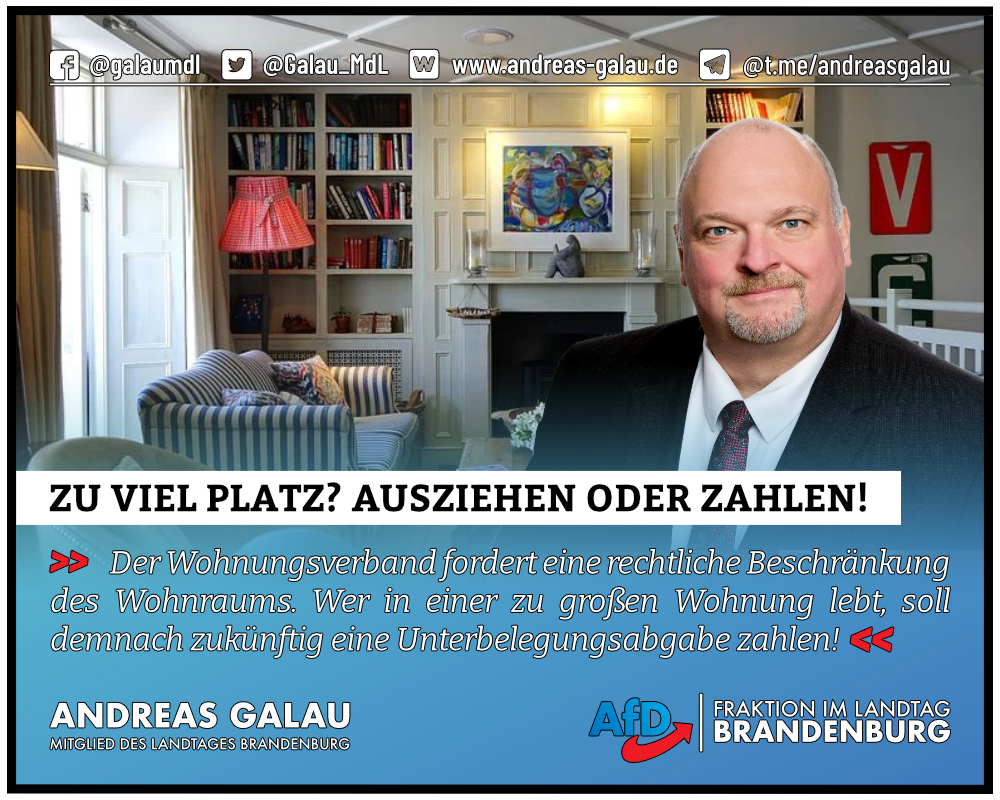 Zu viel Platz? Ausziehen oder draufzahlen!